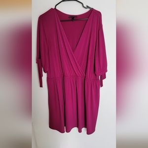Lane Bryant purple dress with tie sleeves size 22/24